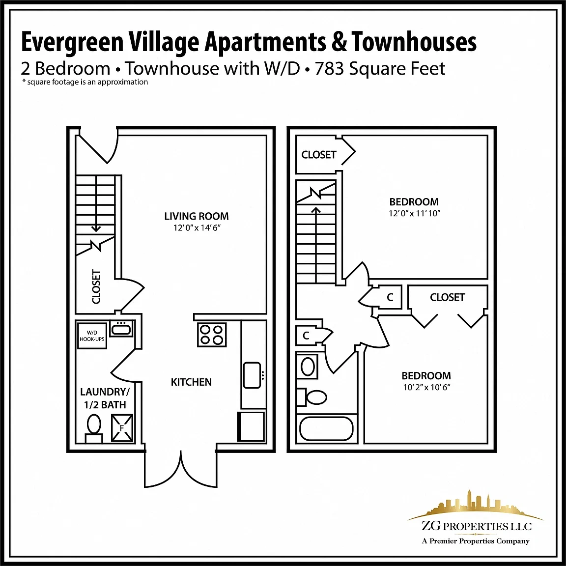 Evergreen Village Apartments & Townhouses – Floor plan