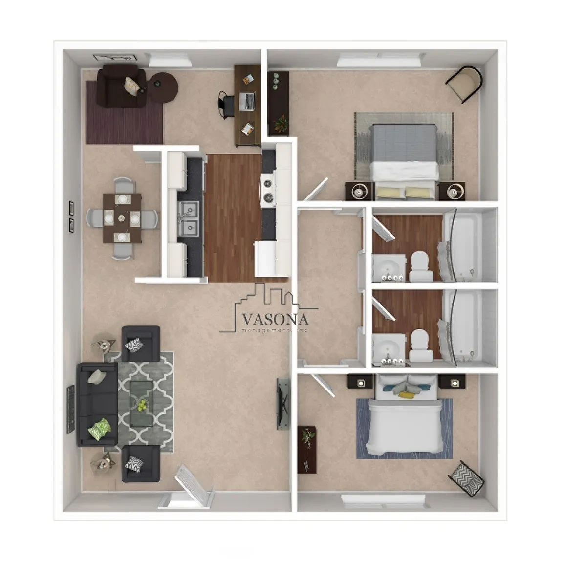 St Moritz Garden Apartments – Floor plan