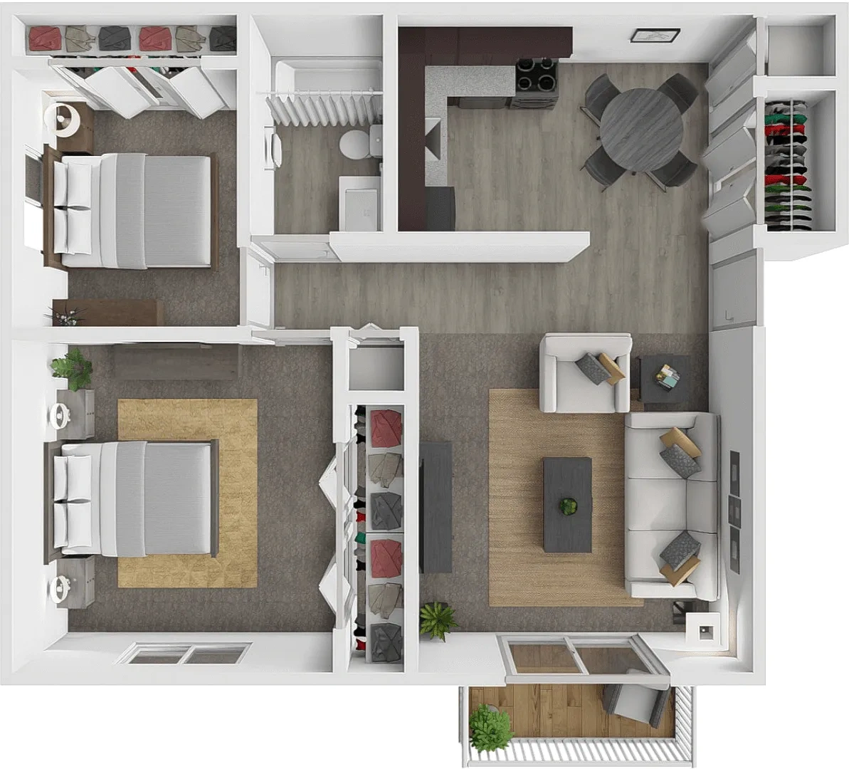 Hunters Ridge Toledo – 2 BEDROOM 1 BATH
