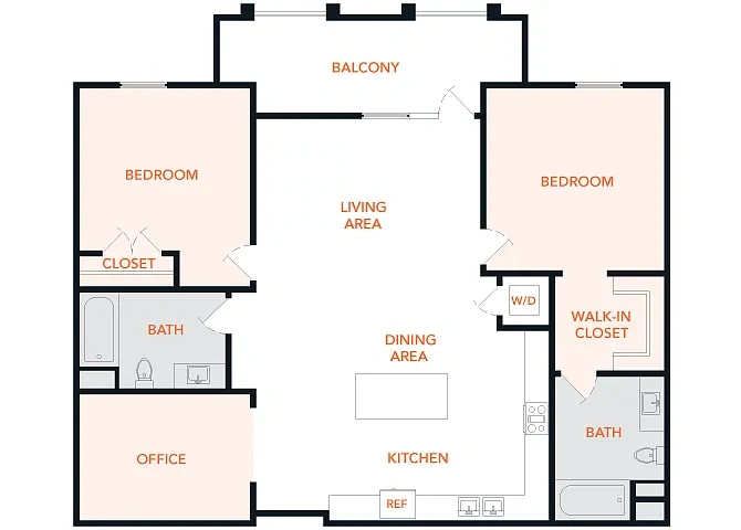 The Venue at Orange – Floor plan