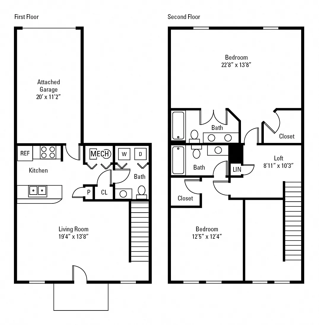 The Docks Apartments and Townhomes – Floor plan