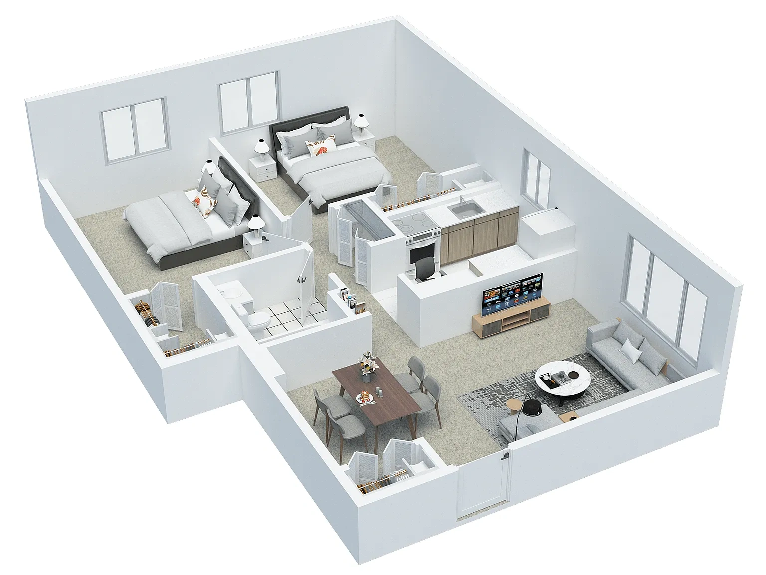 Bridlewood Apartments – 2 BD 1 BA Executive