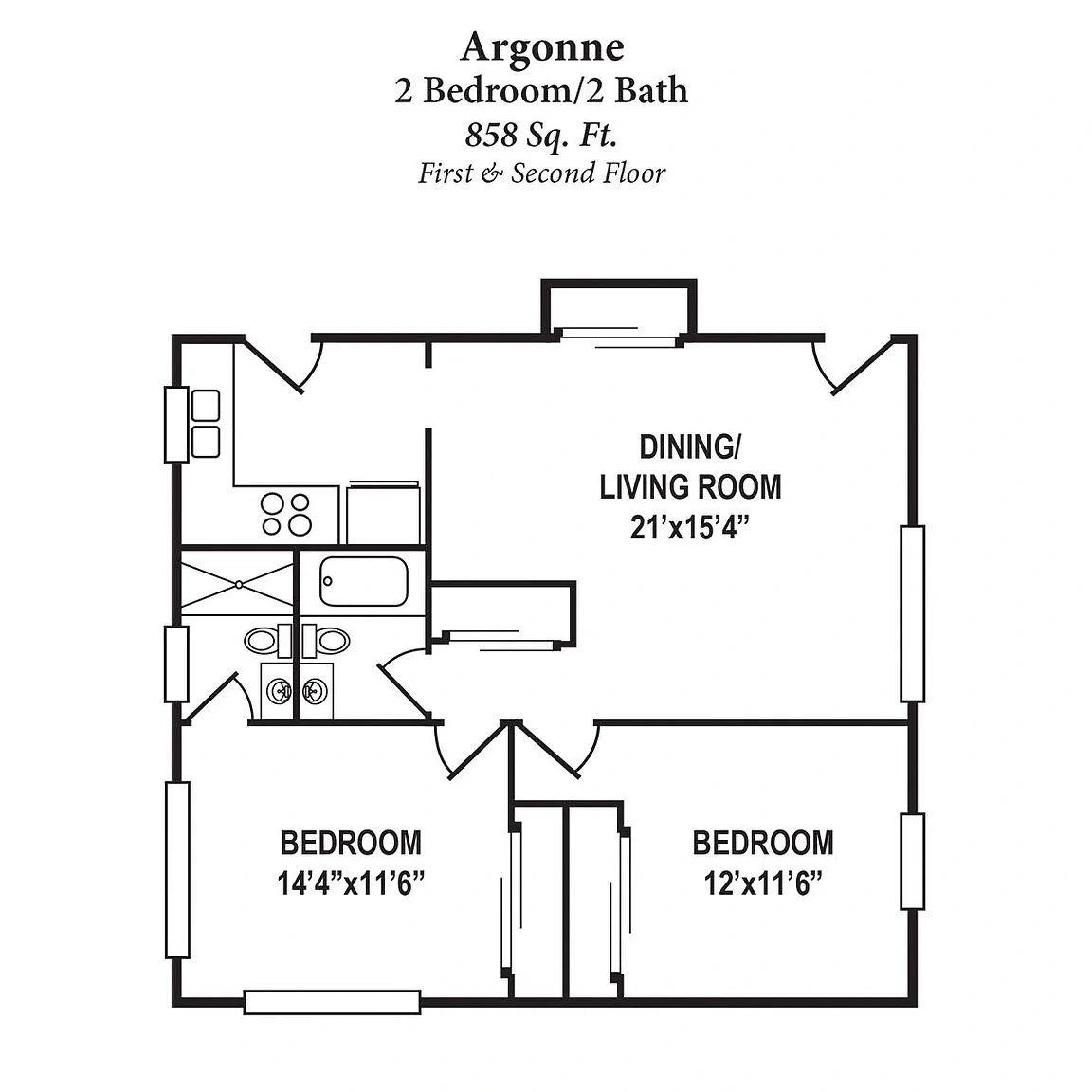 Forest Park Apartments – Floor plan