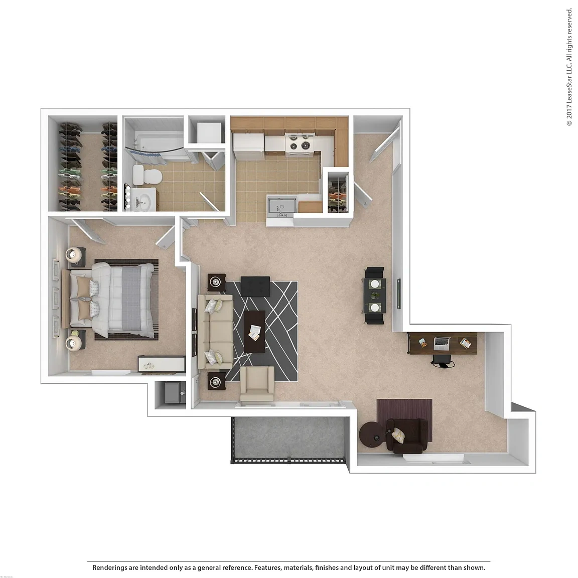 Newport Landing – 1 Bedroom Traditional with Den