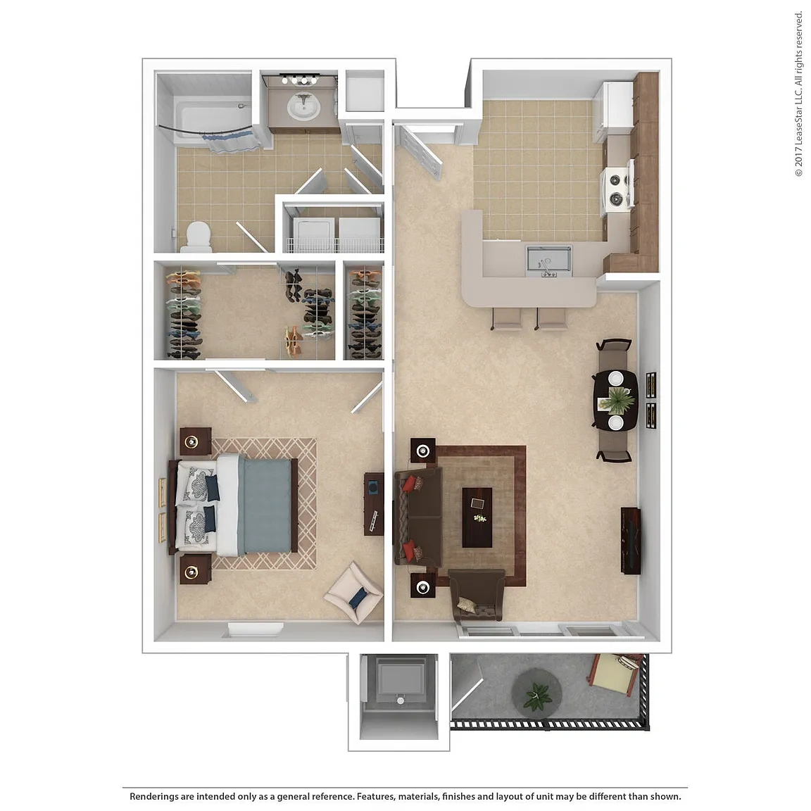 Carrington Court - Seniors 55+ – 1 Bedroom Traditional