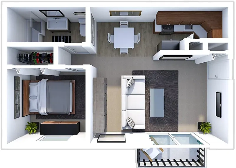 Miracle Manor Apartments – 1 Bedroom 1 Bath