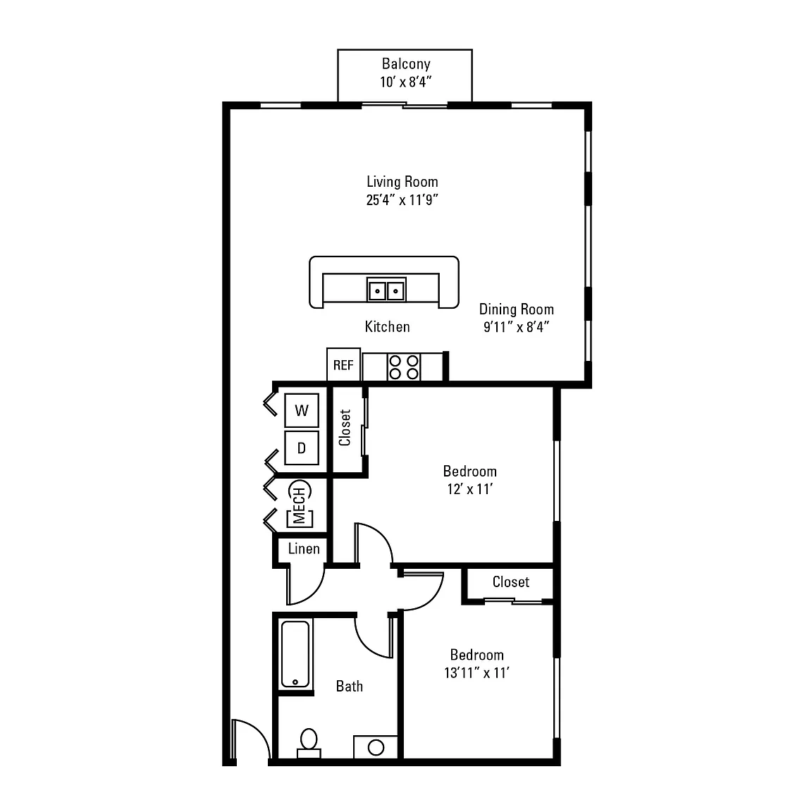 The Docks Apartments and Townhomes – Floor plan
