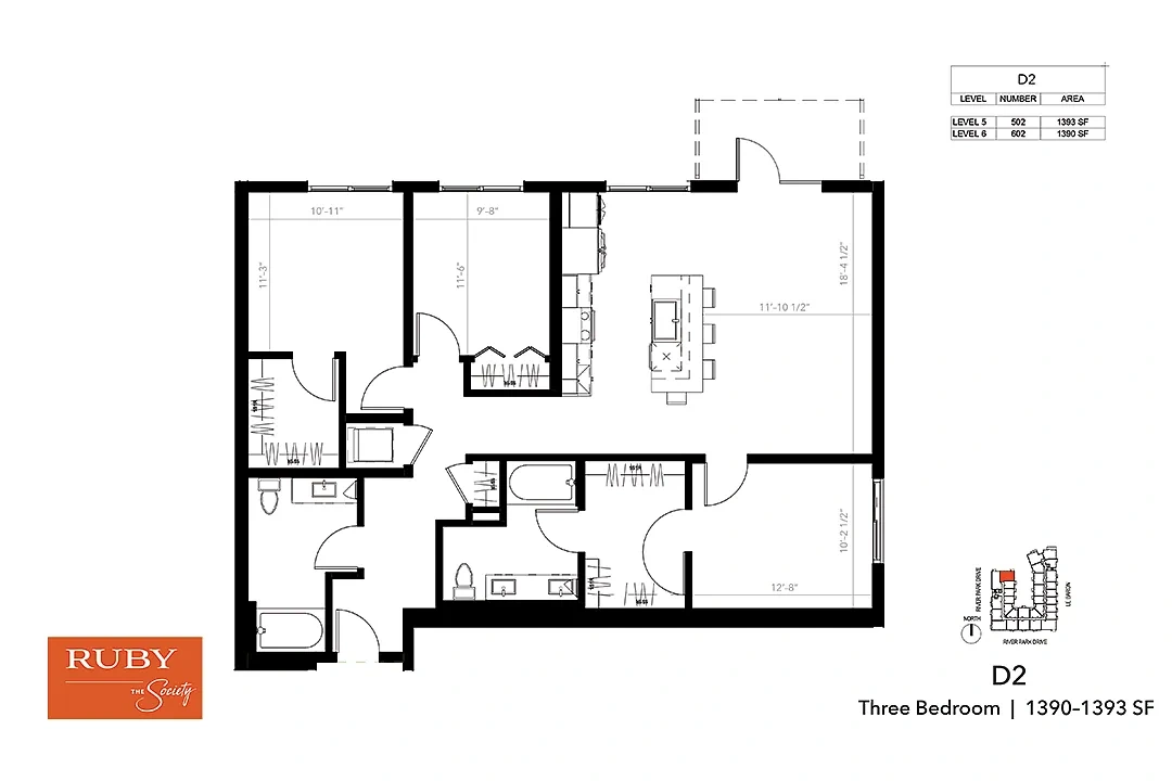 The Society Ruby – Floor plan