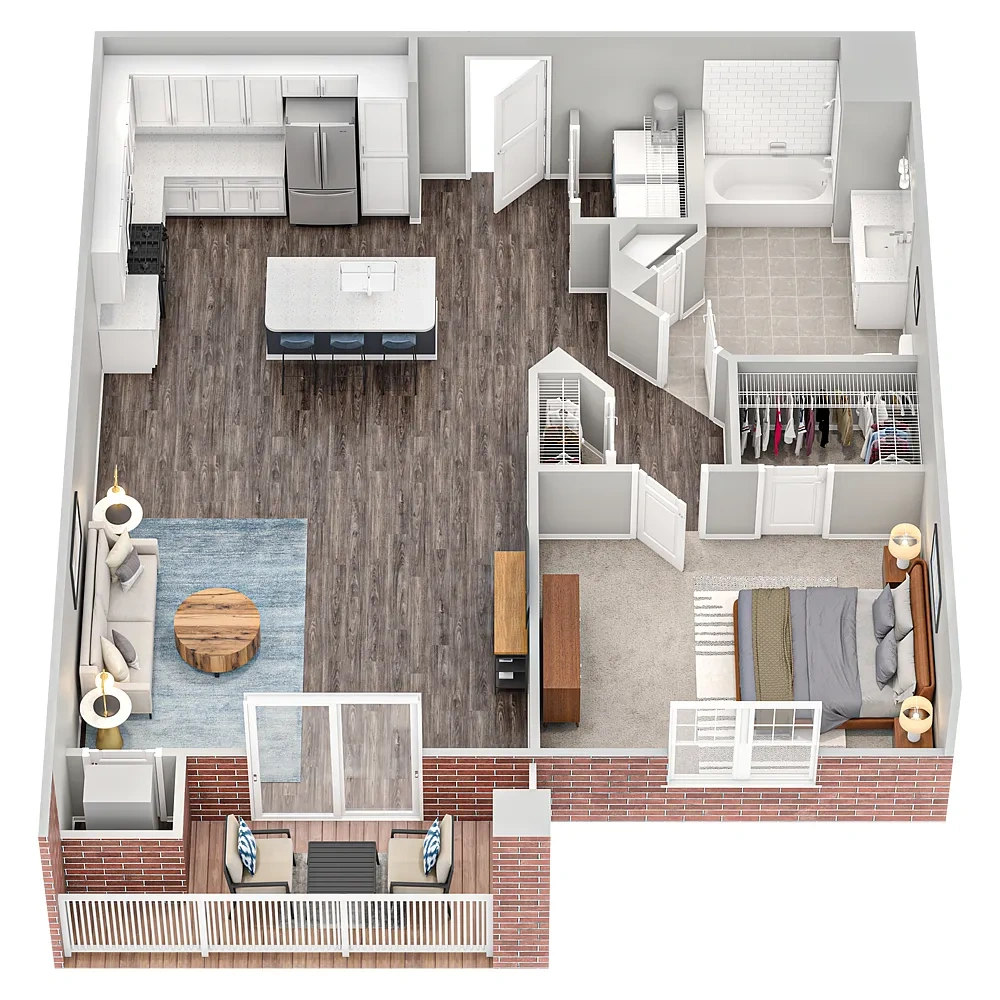 Deer Park Crossing Apartments – Floor plan