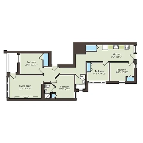 5335-5345 S. Kimbark Avenue – Floor plan
