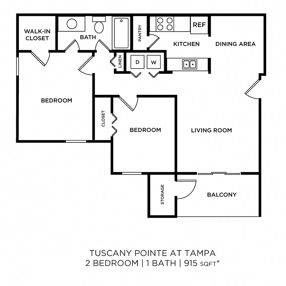 Tuscany Pointe at Tampa Apartment Homes – Floor plan