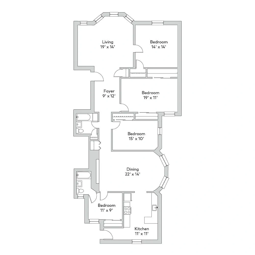 5533 S. Blackstone – Floor plan