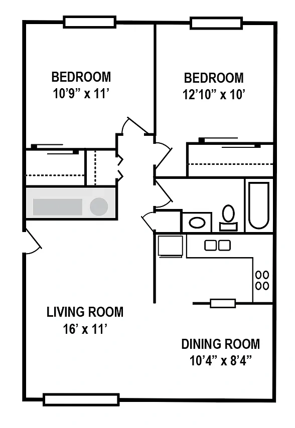 Twin Gables Apartments – Floor plan