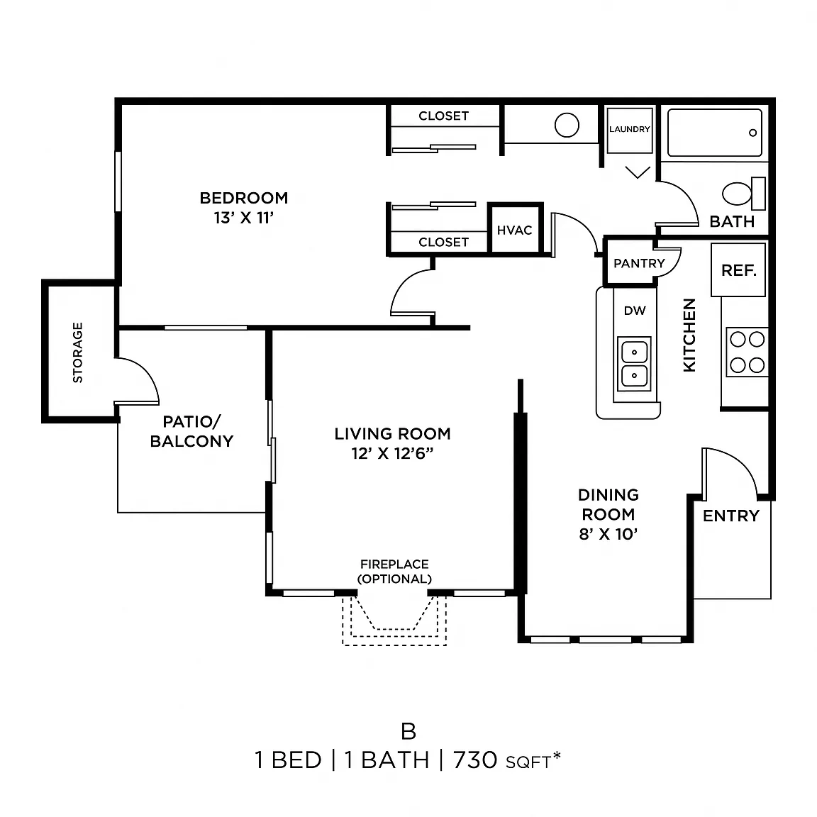 Century Lake Apartment Homes – Floor plan