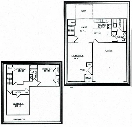 Perry Creek Townhomes - Midland, MI – Floor plan