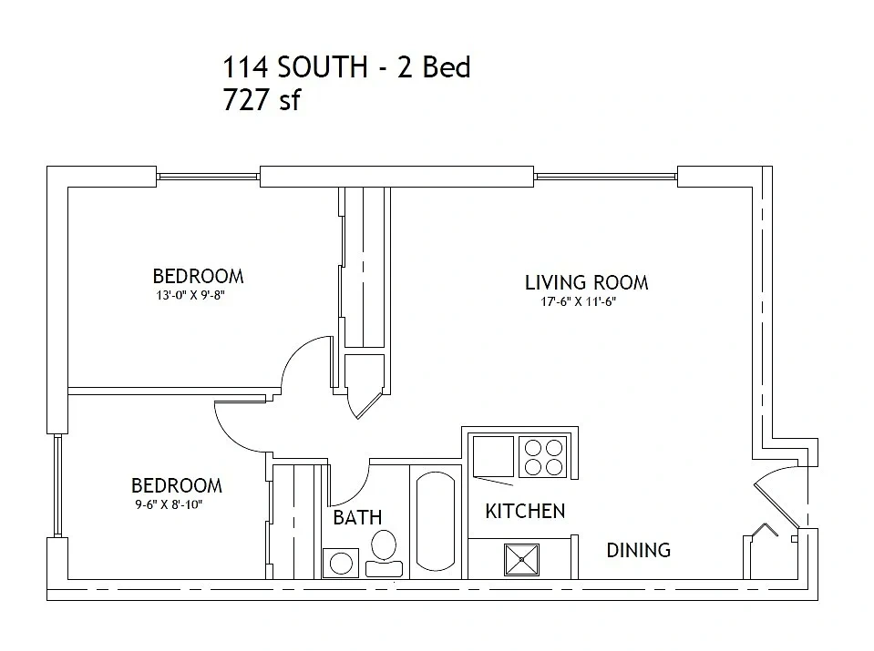 114 South – 2 Bedroom
