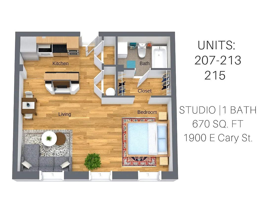 Lofts and Upper Lofts at Canal Walk – Floor plan
