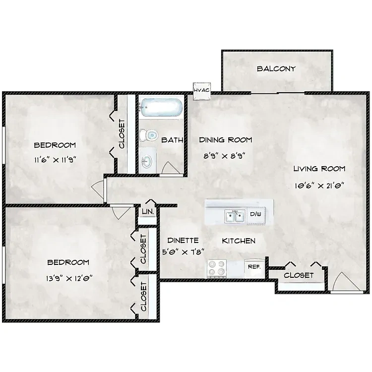 Chestnut Lake Apartments – Two Bedroom