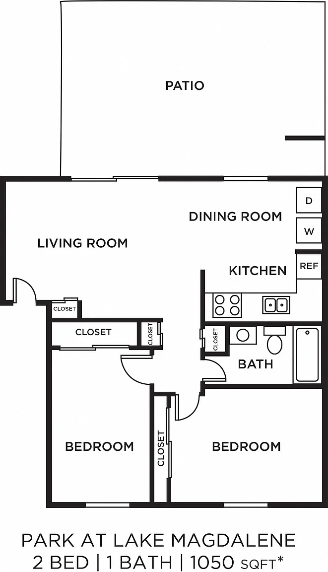 Park at Lake Magdalene Apartments and Townhomes – Floor plan