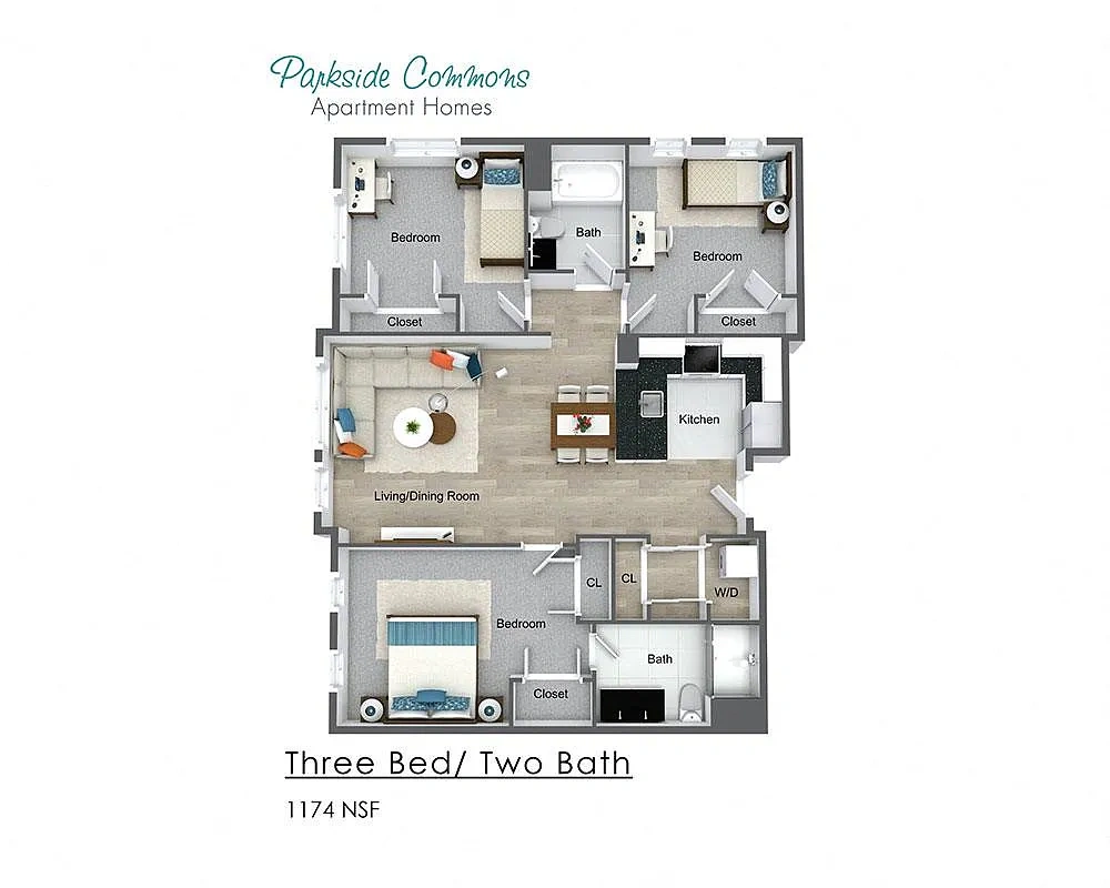 Parkside Commons Apartments – Floor plan