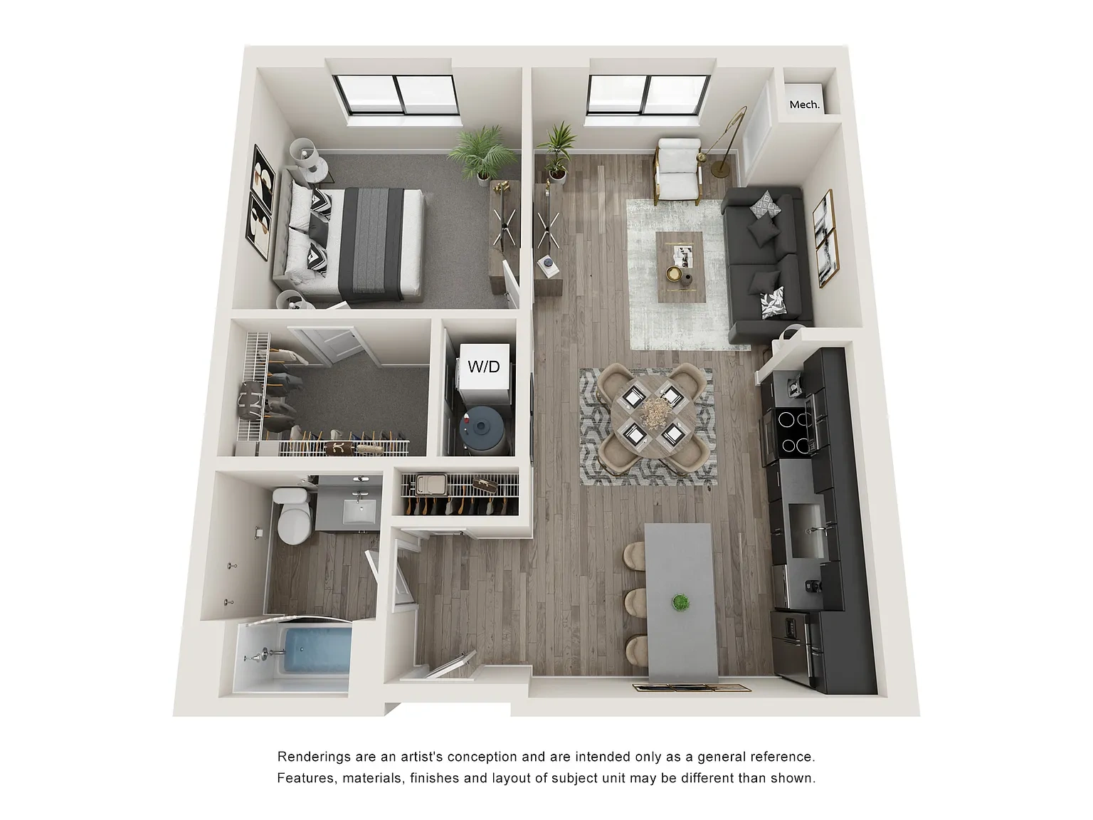 The Abbey Townhomes and Flats – 1bdx1ba