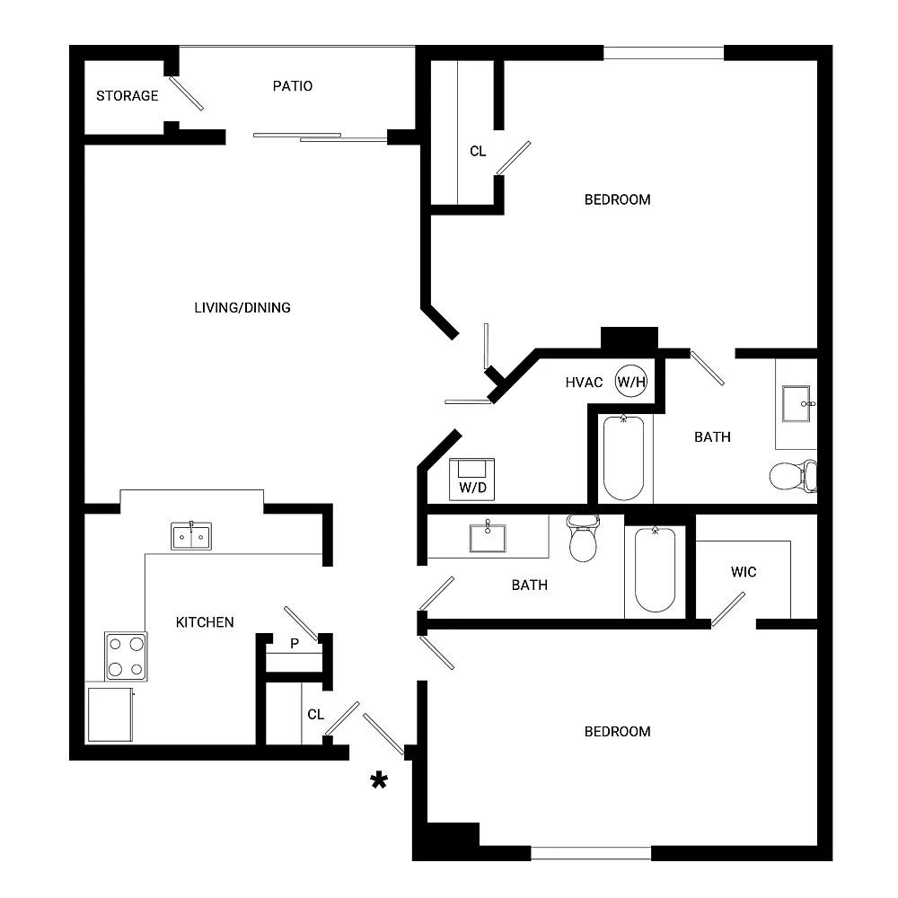 The Summit at Sabal Park Apartments – Floor plan