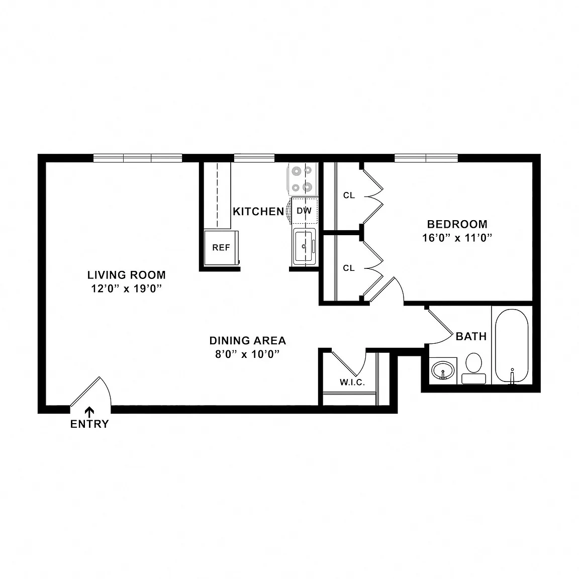 Overlook Apartments – Floor plan