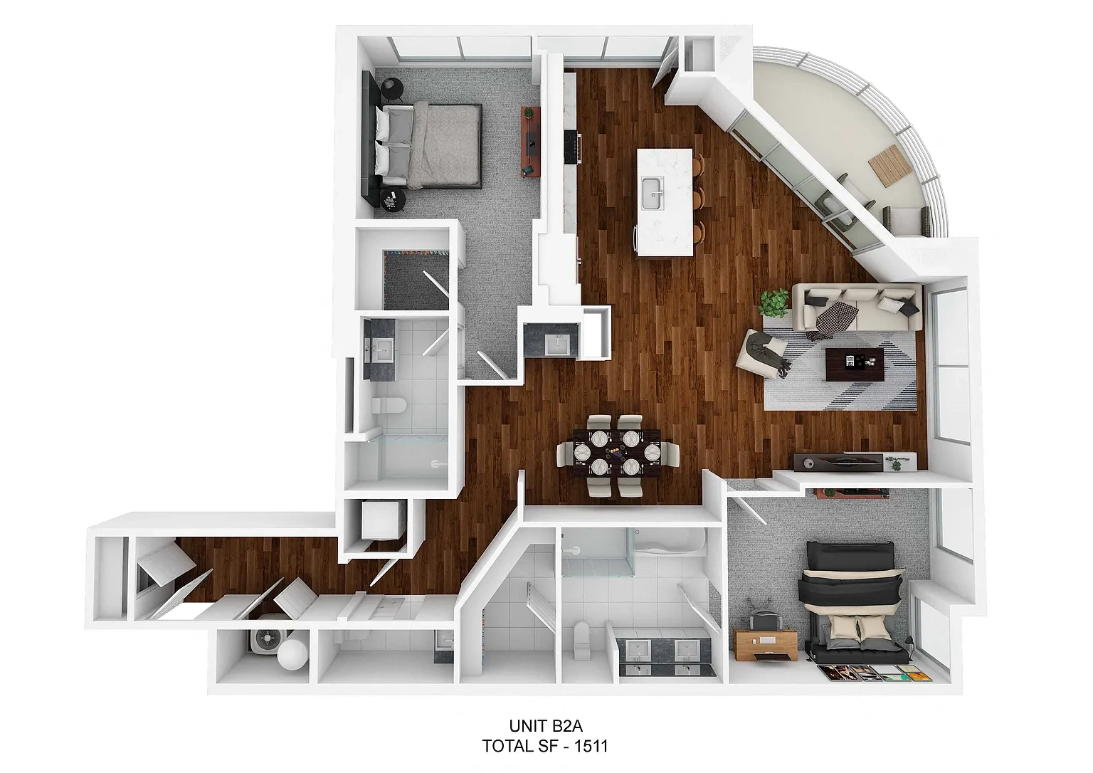 The Huntley Luxury Apartments – Floor plan