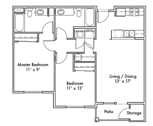 Scriber Creek Apartments – Floor plan