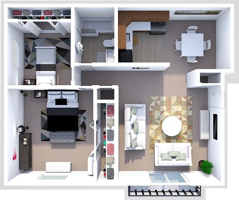 Sunnydale Estates Apartments – 2 Bedroom 1 Bath