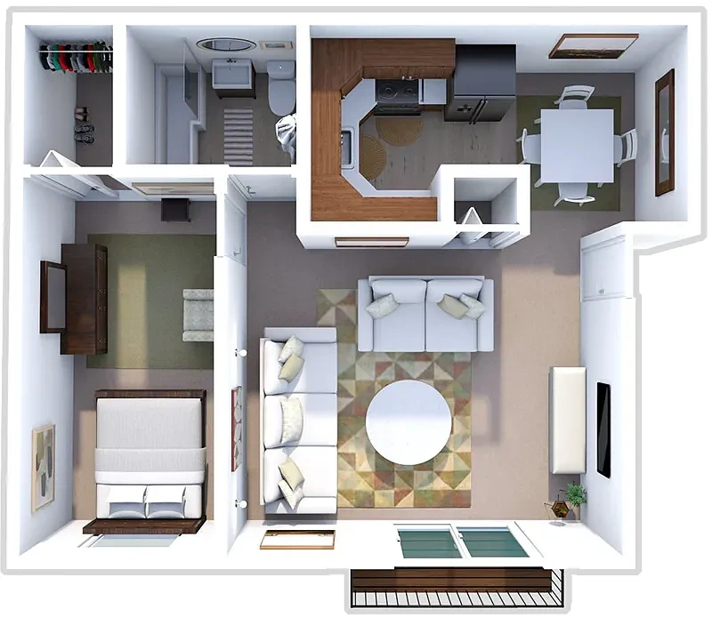 Sunnydale Estates Apartments – 1 Bedroom 1 Bath