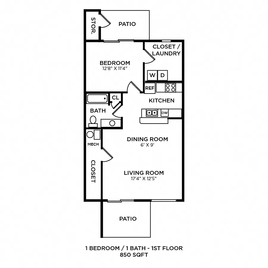 The Lakes of Beavercreek Apartment Homes – Floor plan