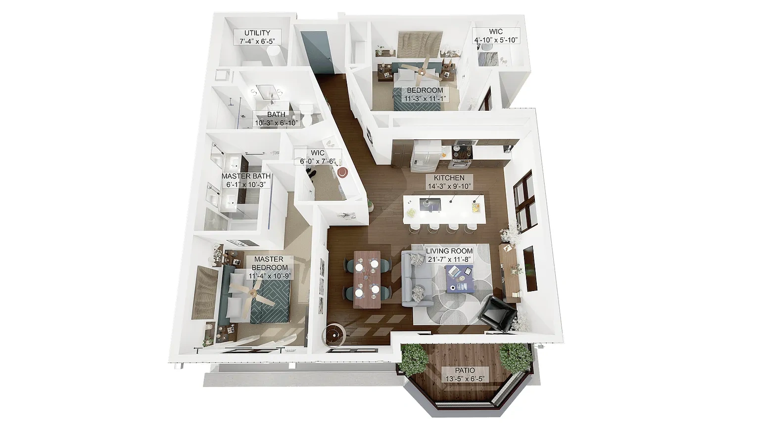 La Collina Living in Little Italy Cleveland – 2 Bedroom 2 Bathroom