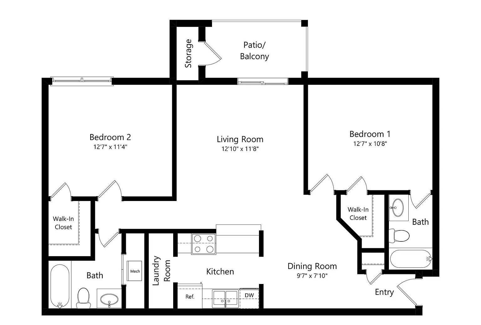 Wesley Trevento Apartments at Lithia Springs – Floor plan