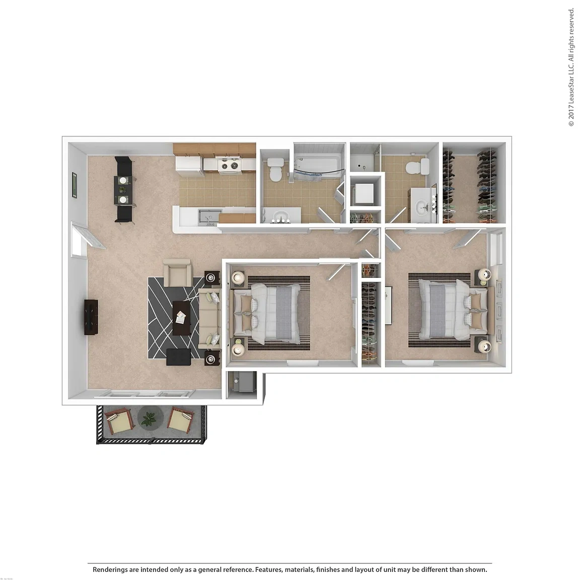 Newport Landing – 2 Bedroom Traditional with Dining Room