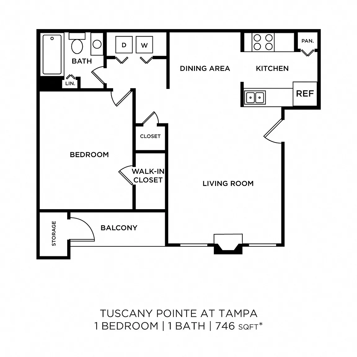 Tuscany Pointe at Tampa Apartment Homes – Floor plan