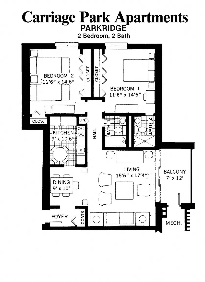 Carriage Park Apartments – Floor plan