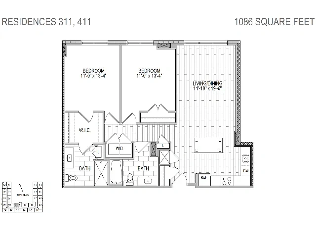 Cherry Hill Apartments – Floor plan