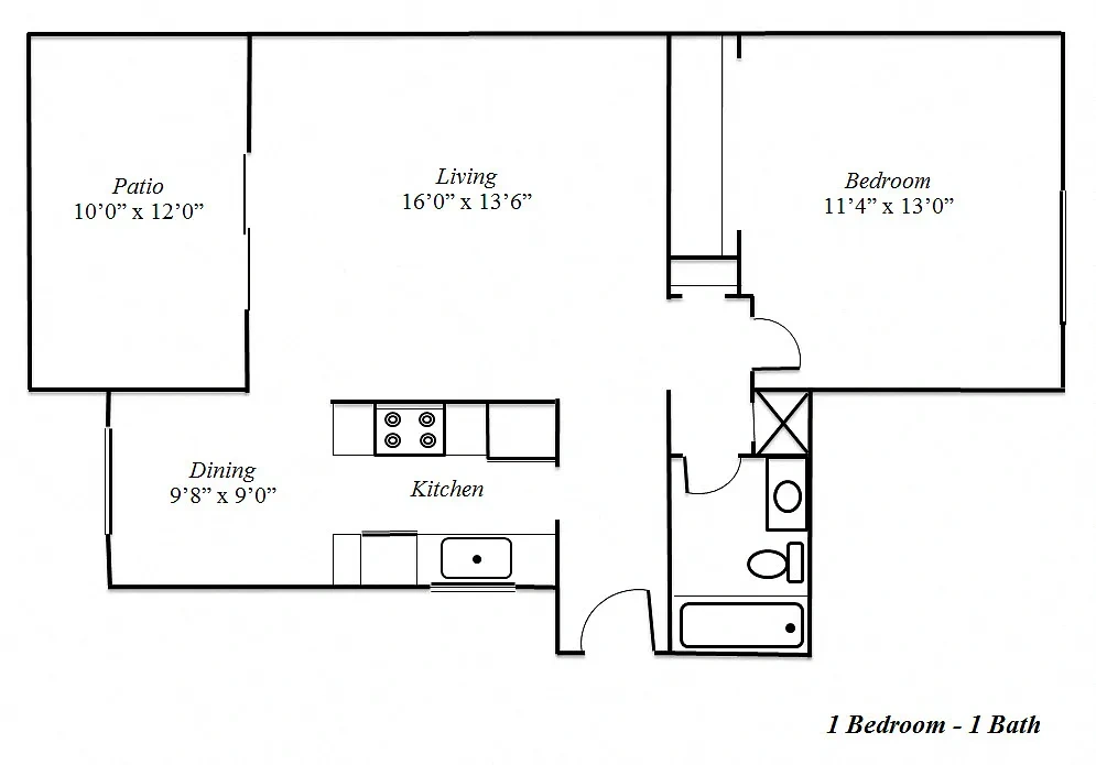 Sedona Apartment Homes – Floor plan