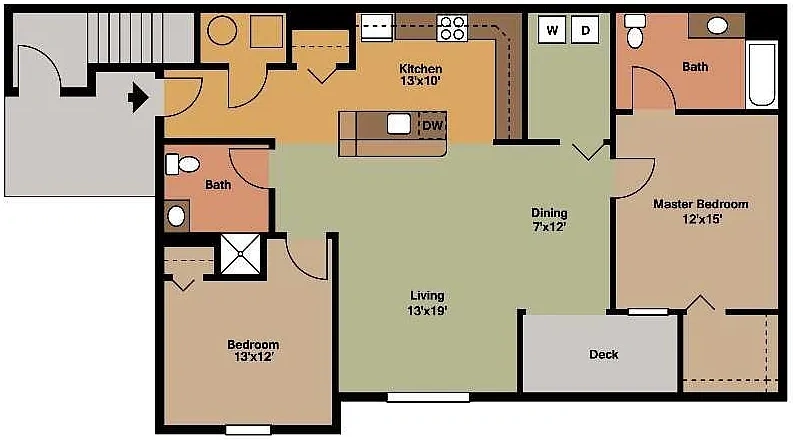 Maidencreek Apartments – Floor plan