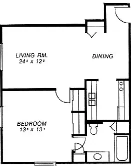 Secor Chateau – One Bedroom