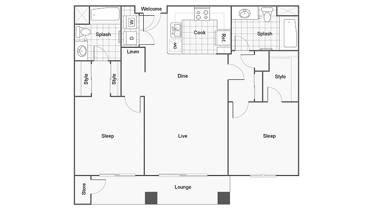 Arrive Mission Valley – Floor plan