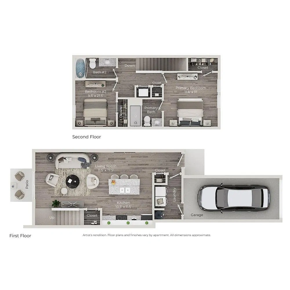 Demorest Townhomes – Two Bedroom, Two Bath Townhome
