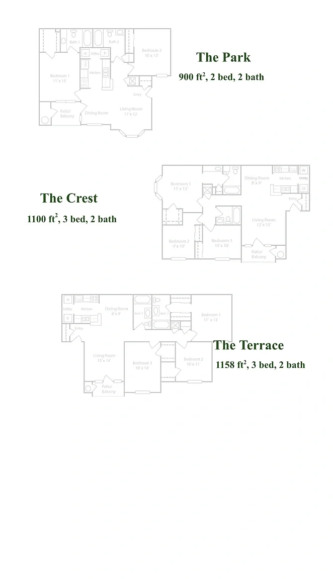 Park Crest Terrace – Floor plan