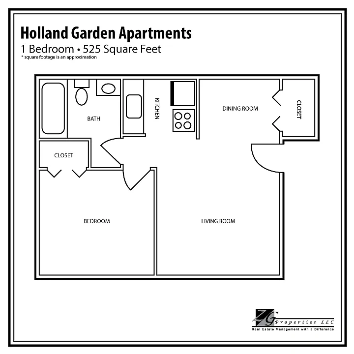 Holland Gardens Apartments – 1 Bedroom
