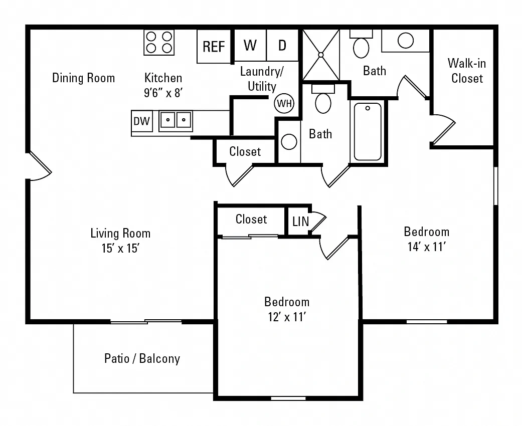 The Preserve at Beckett Ridge Apartments and Townhomes – Floor plan