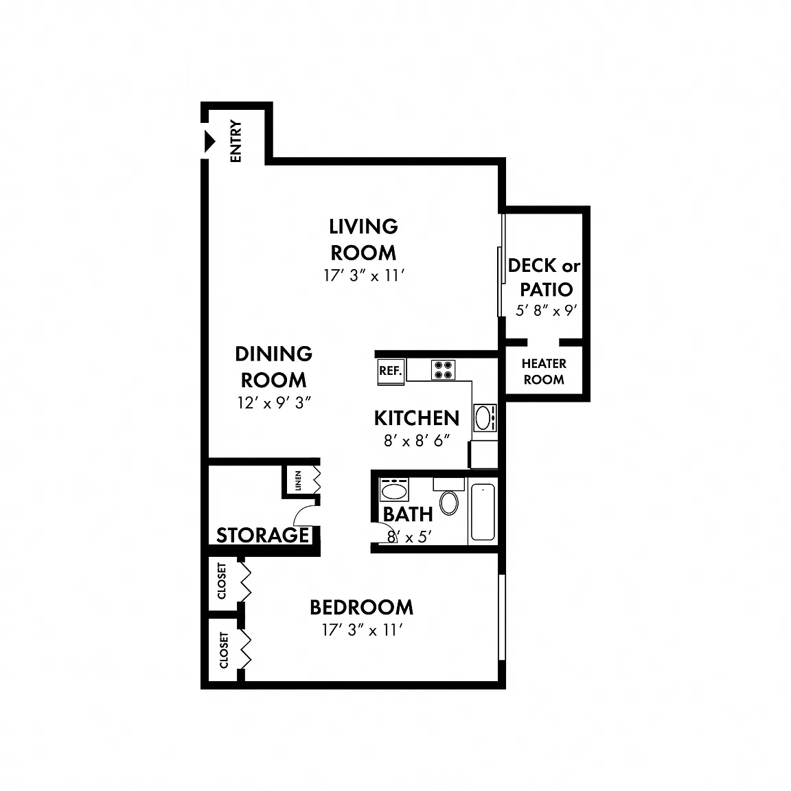 Glen Mar Apartment Homes – Floor plan