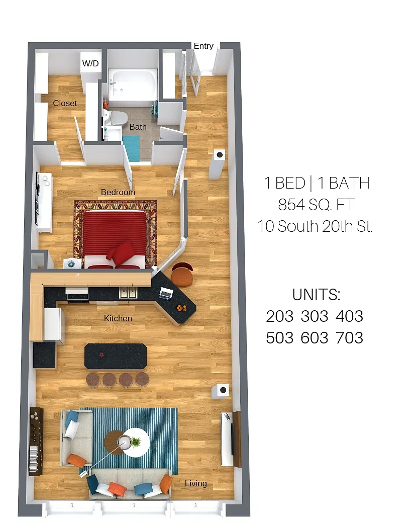 Lofts and Upper Lofts at Canal Walk – Floor plan