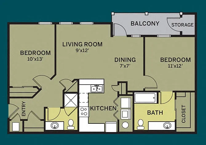 Fieldstone at Glenwood Crossing – 2 Bdrm 2 Bath - Renovated