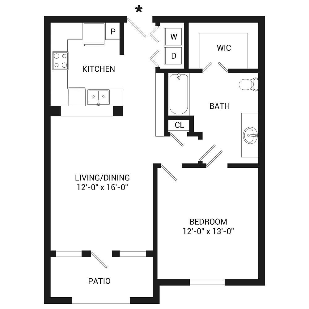 Bristol Place Apartment Homes – Floor plan